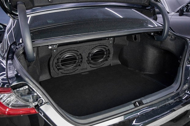 Короб стелс Toyota Camry XV70/80 на два динамика 10" в багажник
